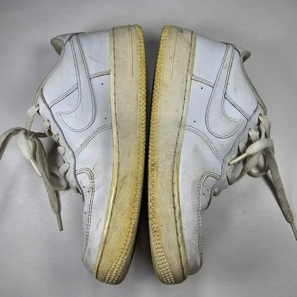 Nike Air Force One Shoes Sneakers Size 6.5Y / 8W White 314192-117 - Picture 3 of 12